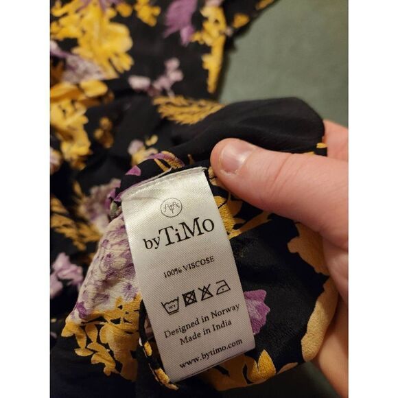 byTiMo 50s Dark Wild Forest Dress sz Small - Picture 5 of 6